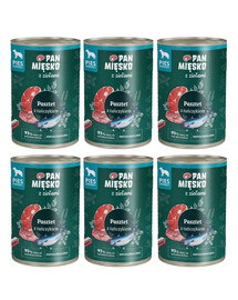 PAN MIĘSKO aux herbes – Pâté au thon pour chiens 6×400 g