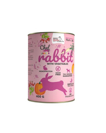 SYTA MICHA Chef Monoprotein Junior Lapin aux légumes 400 g nourriture humide pour chiots