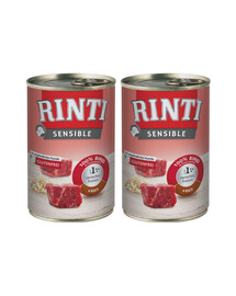 RINTI Sensible Bœuf au riz 400 g + 1 OFFERT