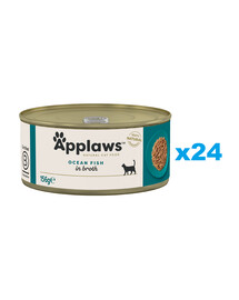 APPLAWS Cat Adult Ocean Fish in Broth ryba oceaniczna w bulionie 24x156 g