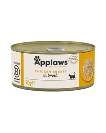 APPLAWS Cat Adult Chicken Breast in Broth pierś z kurczaka w bulionie 70 g