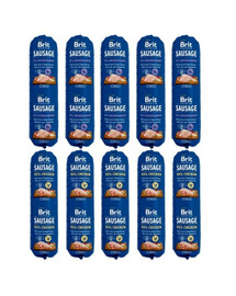 BRIT Premium Sausage Chicken and Rabbit 5x800 g + Chicken 5x800g
