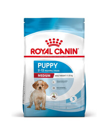 ROYAL CANIN Medium Puppy 4 x 1 kg, croquettes pour chiots de 2 à 12 mois, races de taille moyenne