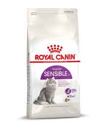 ROYAL CANIN Sensible 33, croquettes pour chats adultes au système digestif sensible, 2 x 2 kg
