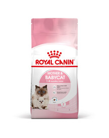 ROYAL CANIN Mother&Babycat : croquettes pour chattes en période de gestation et d'allaitement, et pour chatons âgés de 1 à 4 mois – 2 x 2 kg