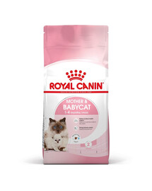 ROYAL CANIN Mother&Babycat : croquettes pour chattes en période de gestation et d'allaitement, et pour chatons âgés de 1 à 4 mois – 4 x 2 kg