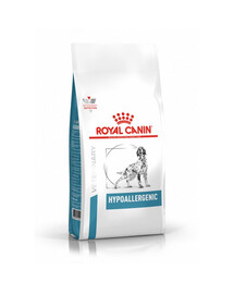 ROYAL CANIN Veterinary Dog Hypoallergenic 2x2 kg croquettes pour chiens adultes présentant des réactions indésirables à certains aliments