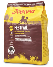 JOSERA Dog Festival 12x900g pour chiens difficiles, avec une délicieuse sauce