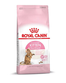ROYAL CANIN Kitten Sterilised: croquettes pour chatons stérilisés âgés de 4 à 12 mois 4 x 2 kg