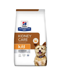 HILL'S Prescription Diet Canine k/d: aliments pour chiens souffrant de maladies rénales 4 x 1,5 kg
