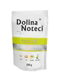 DOLINA NOTECI Premium Mix de saveurs : riche en oie aux pommes de terre et en canard à la courge, 20 x 500 g