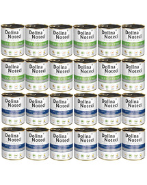 DOLINA NOTECI Mélange de saveurs Premium Riche en gibier et en cabillaud, aux brocolis 24 x 800 g