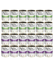 DOLINA NOTECI Mélange de saveurs Premium Riche en gibier et en lapin, aux canneberges 24 x 800 g