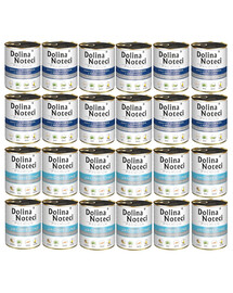 DOLINA NOTECI Mélange de saveurs Premium Riche en agneau et en cabillaud, aux brocolis 24 x 800 g