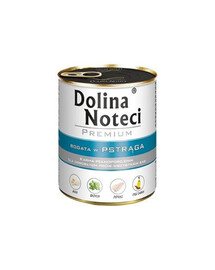 DOLINA NOTECI Mélange de saveurs Premium Riche en truite et en agneau 24 x 800 g