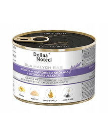 DOLINA NOTECI Premium Junior Petites races Foie de lapin et langue de cerf 24 x 185 g