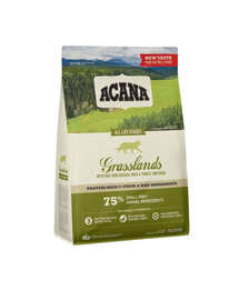 ACANA Grasslands Cat 2 x 1,8 kg à la volaille, au poisson et aux œufs