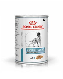ROYAL CANIN Dog Sensitivity Control Canard: aliments humides pour chiens adultes présentant des réactions indésirables à l'alimentation 24 x 410 g