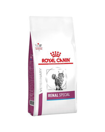 ROYAL CANIN Cat renal special: croquettes pour chats destinées aux cas d'insuffisance rénale chronique ou aiguë 2x2 kg