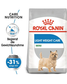 ROYAL CANIN CCN Mini Light Weight Care, croquettes pour chiens adultes de petites races ayant tendance à prendre du poids, 2 x 1 kg