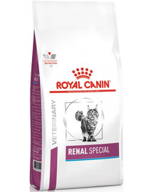 ROYAL CANIN Cat renal special 6 x 400 g : croquettes pour chats destinées à être utilisées en cas d'insuffisance rénale chronique ou aiguë