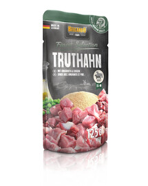 BELCANDO Finest Selection Dinde, amarante et pois – pâtée pour chien 24×125 g