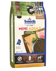 Mini Adult de BOSCH : volaille et millet, 2 x 1 kg