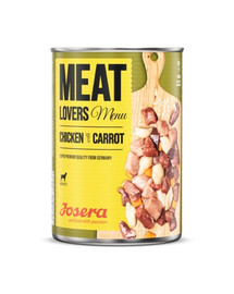 JOSERA Meatlovers Menu Poulet aux carottes 6x400 g