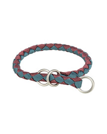 TRIXIE Cavo Collier à serrage pour chien XS–S : 25–31 cm/o 12 mm bordeaux/pétrole