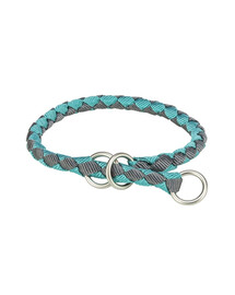 TRIXIE Cavo Collier à serrage pour chien XS–S : 25–31 cm/o 12 mm aqua/gris