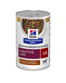 HILL'S Prescription Diet Canine i/d Digestive Care Ragoût au poulet et aux légumes, 6 boîtes de 354 g
