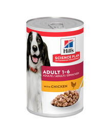 HILL'S Science Plan Canine Adult Chicken pour chiens adultes au poulet 6 x 370 g