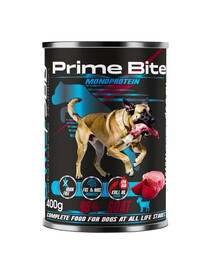 GAME DOG Prime Bite Chèvre avec Betterave nourriture humide pour chiens de tous âges 400g