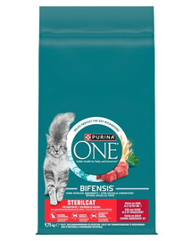 PURINA ONE Sterilcat Riche en bœuf et blé 9,75 kg croquettes pour chats stérilisés