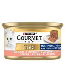 GOURMET Gold Mousse Saumon, pâtée pour chat 85 g