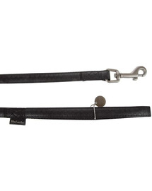 ZOLUX mac - laisse en cuir noire - 20 mm / 1.2 m