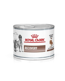 ROYAL CANIN Vet dog/cat recovery: aliments humides pour chiens et chats en période de soins intensifs et après une intervention chirurgicale, pendant la convalescence 24 x 195 g