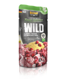 BELCANDO Wild Pâtée au gibier, au millet et à la canneberge 6x125 g