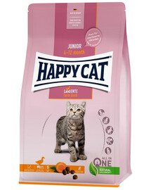 HAPPY CAT Junior Canard, croquettes pour chaton 4 kg