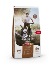 MERA Pure Sensitive Fresh Meat Adult Bœuf & pommes de terre, croquettes pour chien sensible 4 kg
