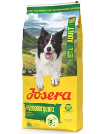 JOSERA Hypoallergenic Adult 2x12,5kg aliment sans céréales pour chiens sensibles avec des insectes