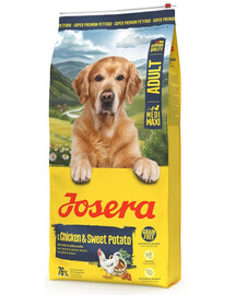 JOSERA Chicken with Sweet Potato Adult 2x12,5kg aliment sans céréales pour chiens de races moyennes et grandes