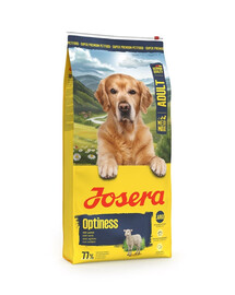 JOSERA Adult Optiness 2x12,5 kg pour chiens de races moyennes et grandes avec de grosses croquettes