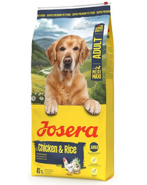 JOSERA Chicken with Rice Adult 2x12,5kg alimentation digeste pour chiens de races moyennes et grandes