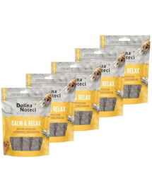 DOLINA NOTECI Smart Chews Calm & Relax 5x100g soutien à la réduction du stress, friandises séchées pour chien