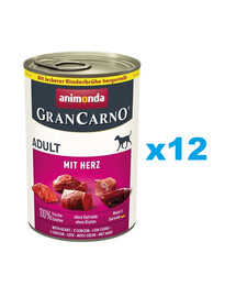 ANIMONDA GranCarno Adult Cœur 12 x 400 g