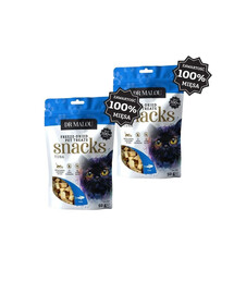 DR MALOU Liofilisé Morceaux de thon 100% friandises pour chats 2×50 g