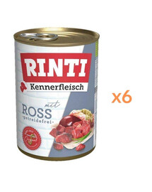 RINTI Kennerfleisch Konina 6x400 g nourriture humide pour chiens