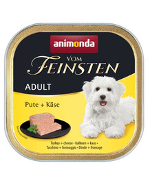 ANIMONDA Vom Feinsten Adult Dinde et Fromage Pâté pour chiens 150g