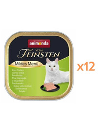 ANIMONDA Vom Feinsten Mild Menue Turkey cat food 12x100g
